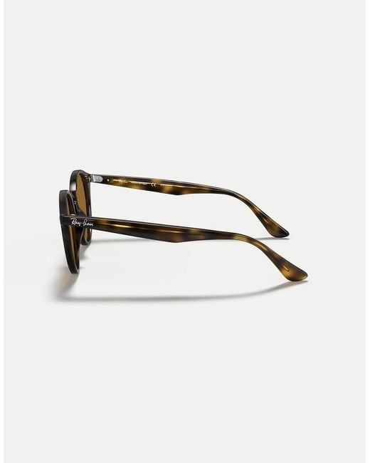 Ray-Ban Natural Rb2180 Round Polarised Sunglasses