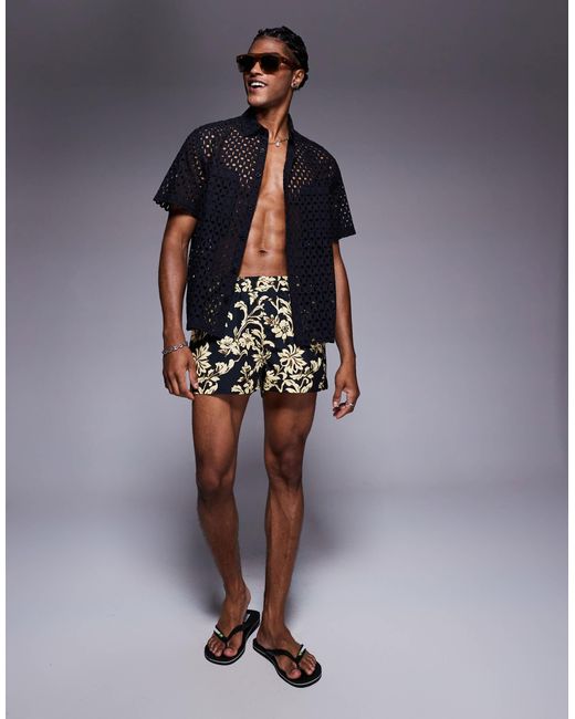 Short ASOS pour homme en coloris Blue
