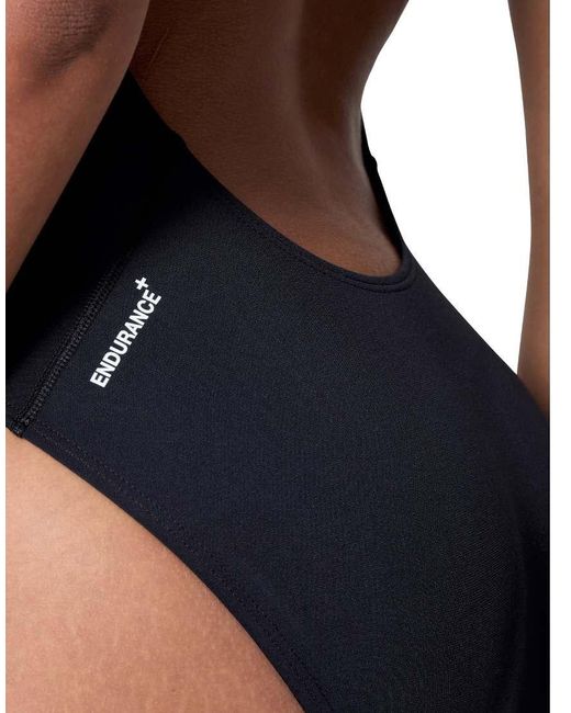 Speedo Blue Endurance+ Logo Thin Strap Swimsuit
