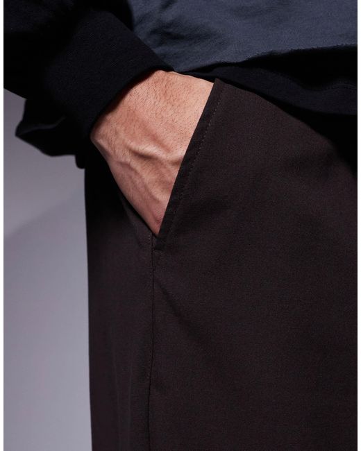Pantalon ajusté coupe ballon en tissu doux ASOS pour homme en coloris Blue