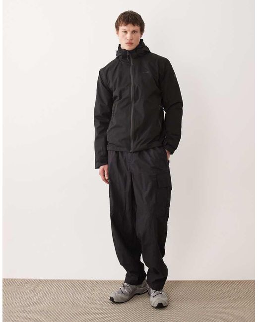 Regatta Black Waterproof Oakhowe Hooded Jacket for men