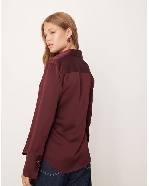 Mango Red – hemd aus satin