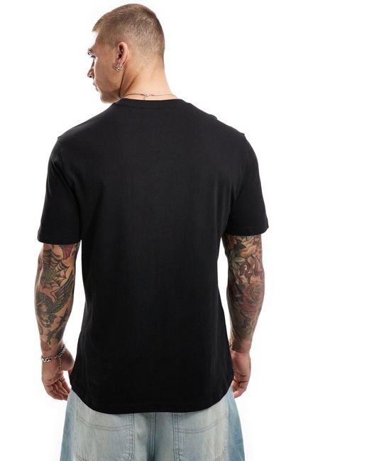 Camiseta negra con bolsillo Ben Sherman de hombre de color Black