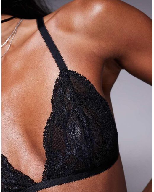 ASOS Brown Lola Lace Classic Triangle Bra