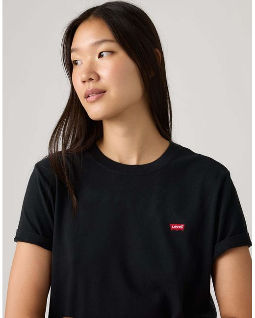Levi's Black – favorite – housemark – baumwoll-t-shirt