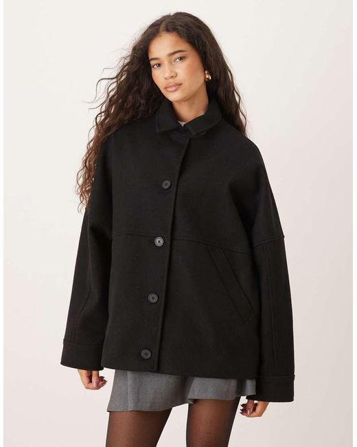 ASOS Blue Slouchy Formal Harrington Jacket
