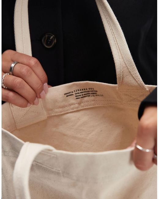 ARKET Black – kleine tragetasche aus canvas
