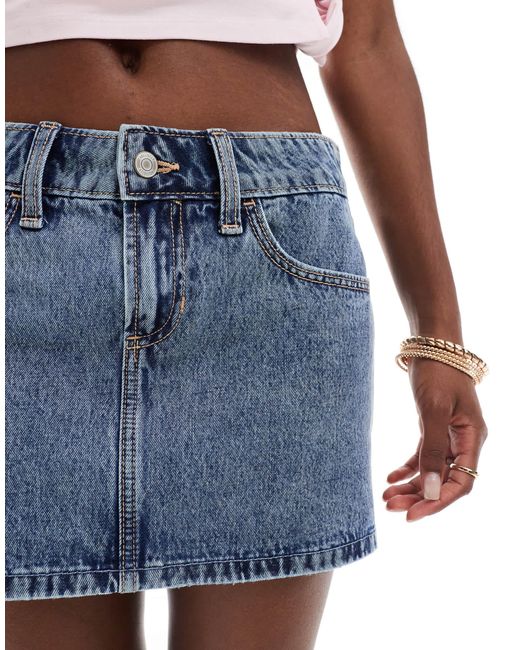 Hollister Blue – kurzer jeans-skort