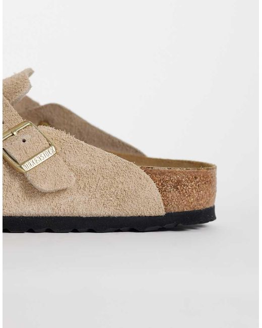 Birkenstock Blue Boston Suede Clog