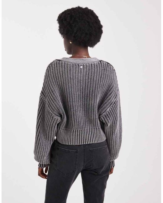 Roxy Gray Sundaze Washed Cardigan