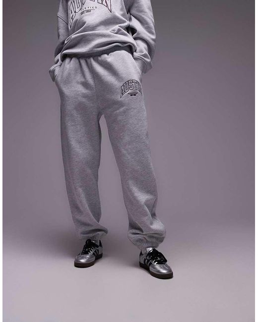 TOPSHOP Purple Co Ord Graphic Austin Cuffed jogger