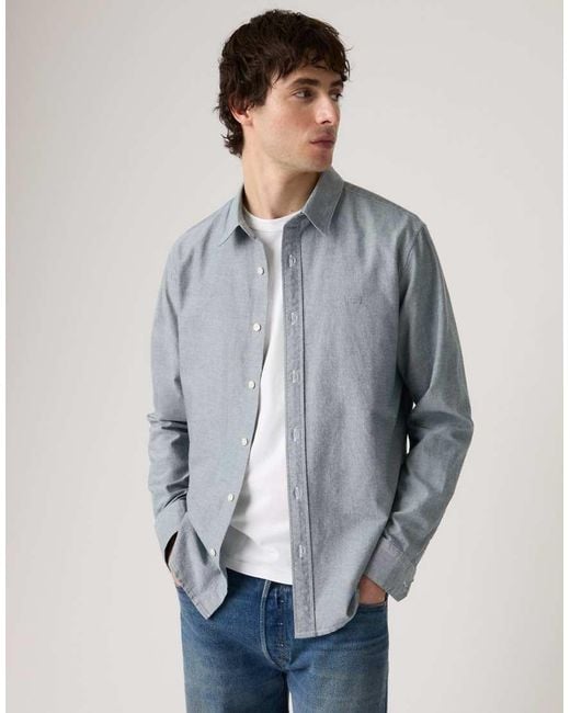 Levi's Blue Battery Housemark Standard Shirt for men
