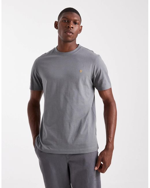 Farah Gray Danny Regular Short Sleeve T-Shirt for men