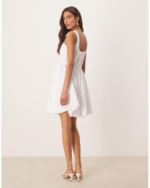 Jdy Natural Bubble Hem Mini Dress