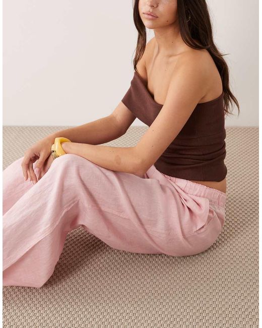 ARKET Pink Wide Leg Palazzo Pants