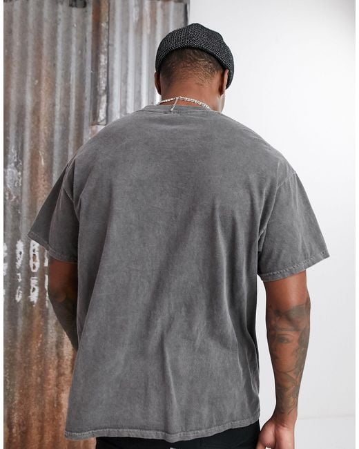 Reclaimed (vintage) Inspired Oversized Overdye T-shirt in Grey for Men |  Lyst Canada