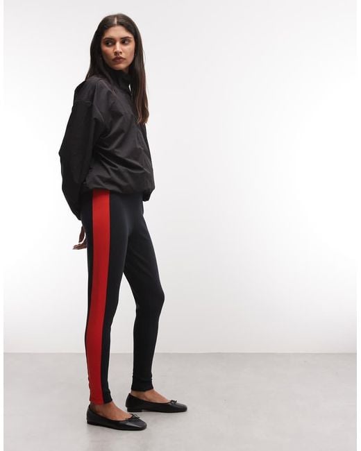 ASOS Black legging With Side Panel Detail