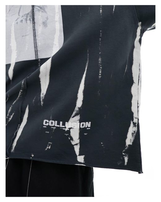 T-shirt coupe skateur à manches longues - délavé Collusion pour homme en coloris Gray