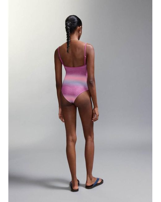 Mango Gray Teen Cut Out Swimsuit
