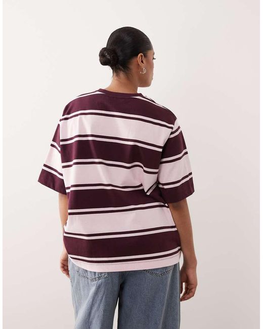 ARRANGE Red Curve Oversized Premium Heavyweight T-shirt