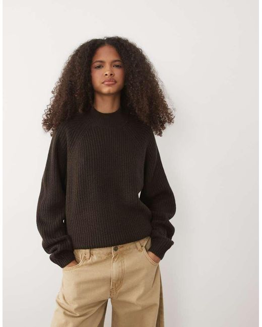 Threadbare Black High Neck Sweater