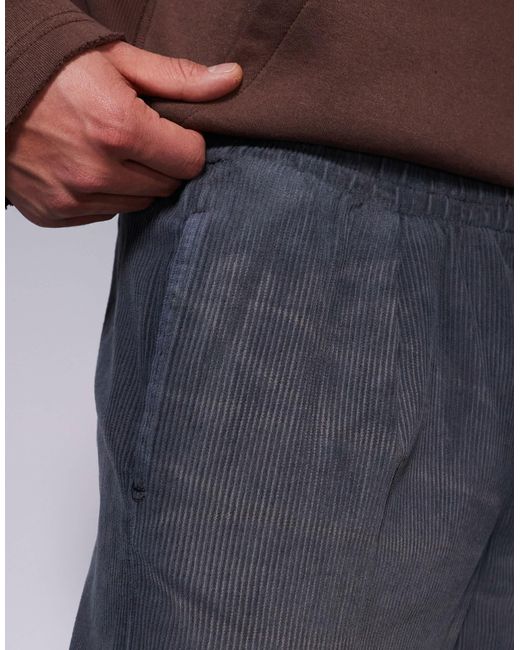 ASOS Gray Super baggy Cord Pants for men