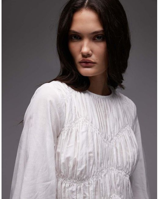AllSaints Gray Melani Top
