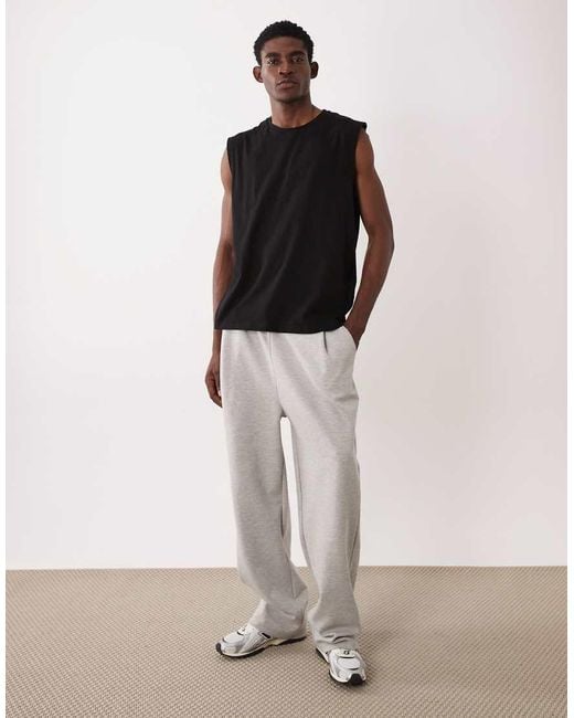 JJ Rebel Black Oversized Tank for men