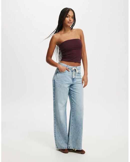 Cotton On Blue All Day Tube Top