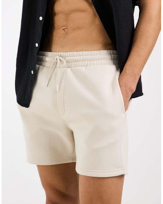 ASOS Blue Essentials Slim Fit Jersey Shorts for men
