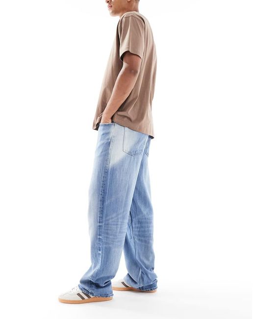 Calvin Klein Blue baggy Jeans for men