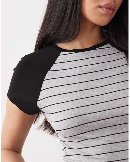 ASOS Multicolor Fitted Raglan Top
