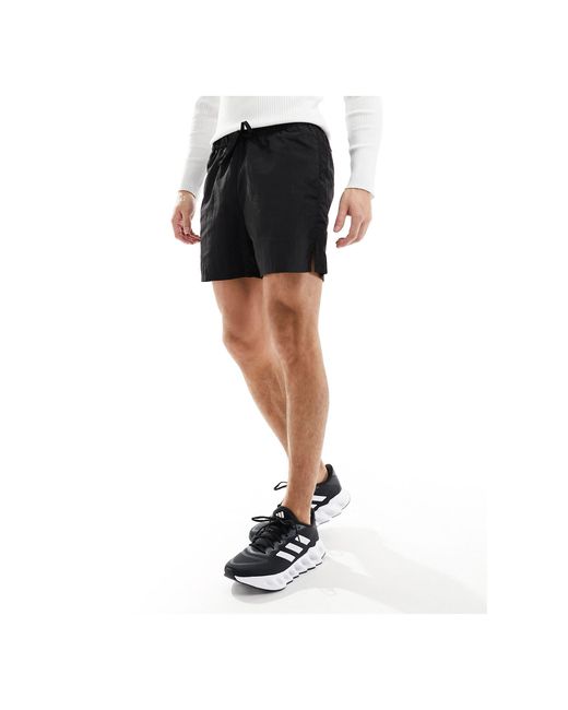 ASOS 4505 Black Crinkle Nylon Training Shorts for men