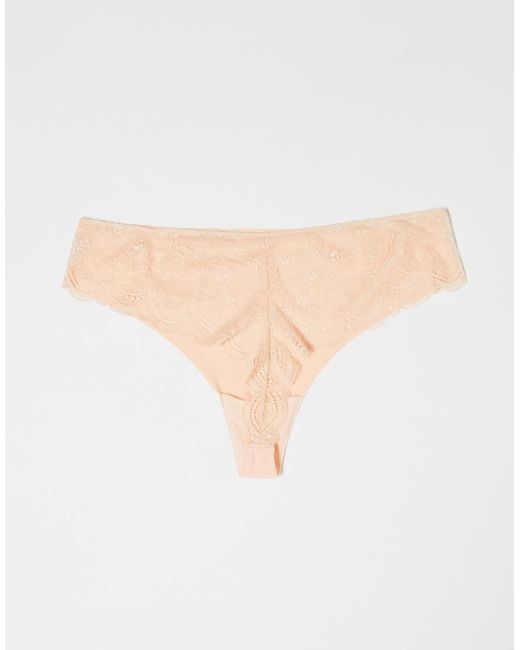 ASOS White Asos Design Curve 3 Pack No Vpl & Lace Thong