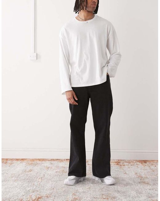 Vaqueros Negro Lavado De Corte Bootleg Boo De X Landon Barker Cheap Monday de hombre de color White