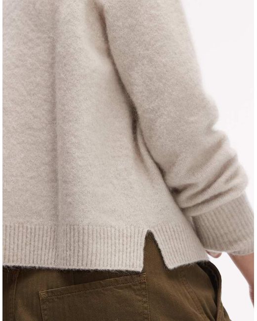 ARKET Natural Alpaca Wool Blend Crew Neck Jumper