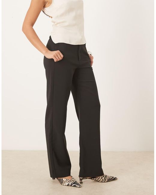 Gina Tricot Black Straight Leg Tailored Trousers