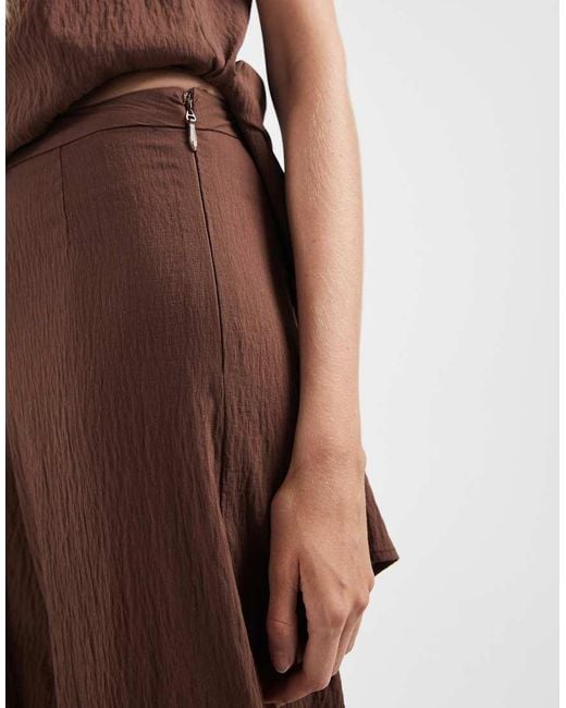 ASOS Brown Wide Leg Trousers Co-ord