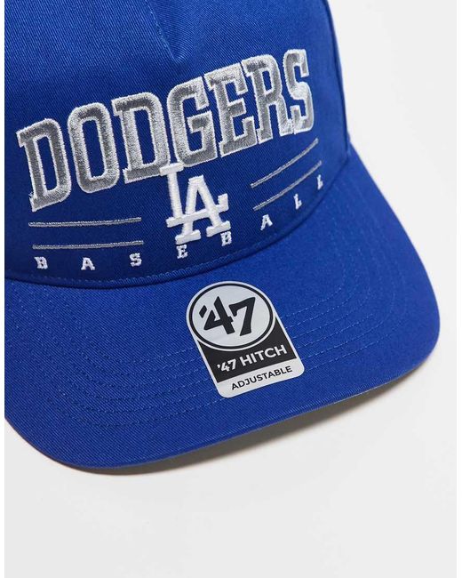 Gorra Entallada Con Botón De Presión De Los Angeles Dodgers De '47 de color Blue