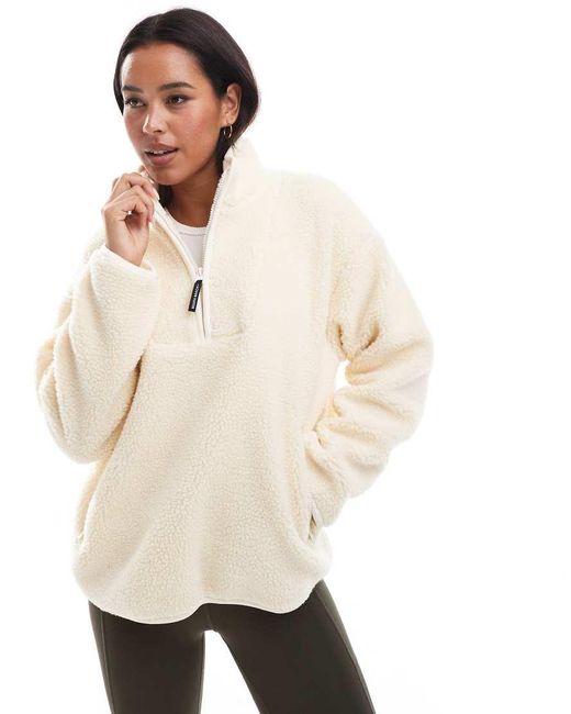 South Beach Natural Borg Quarter Zip