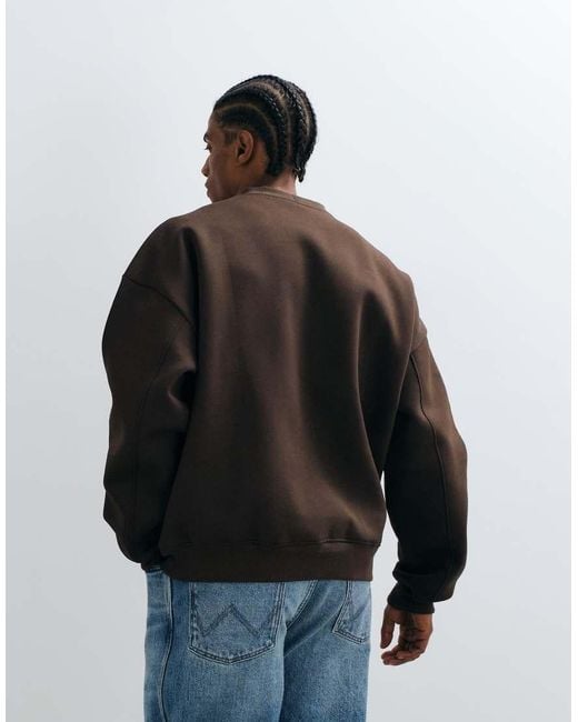ASOS Black Extreme Oversized Sweatshirt for men