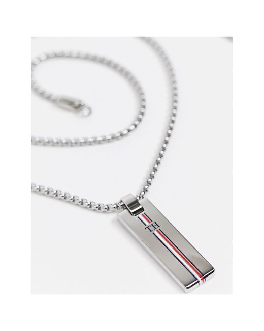 Tommy Hilfiger Jewellery Men's Stainless Steel Dog Tag Necklace (2700772) -  YouTube