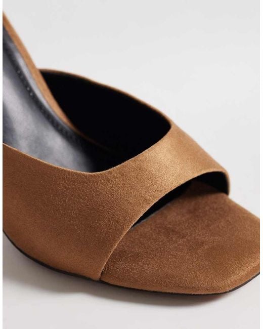 ASOS White Nighty High Heeled Mules