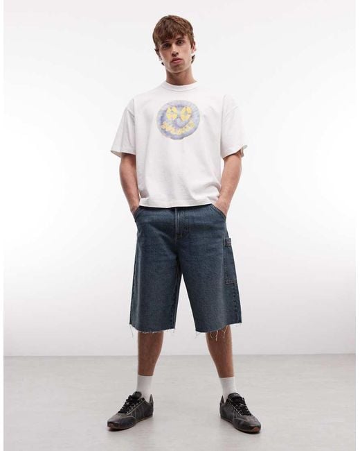 AllSaints White Spun Out Short Sleeve Graphic Logo T-Shirt With Back Print for men