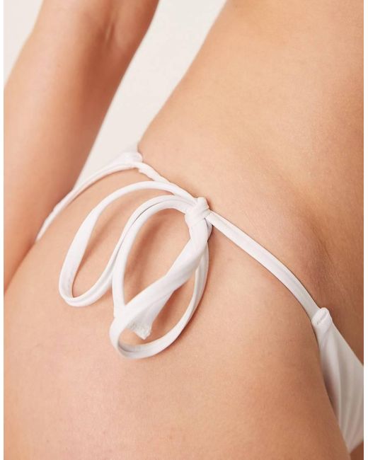 Nike Natural Nike Essential String Bikini Bottom