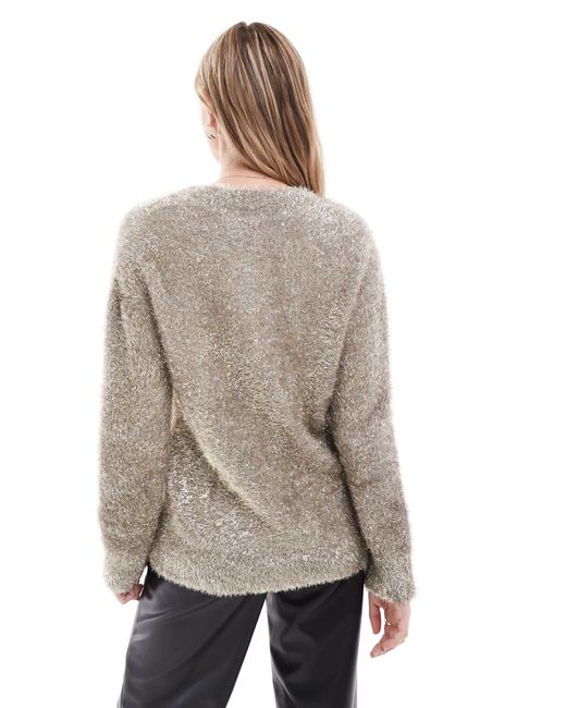 Gilet en maille métallisée Never Fully Dressed en coloris Gray