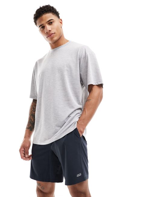 ASOS 4505 White Loose Fit Mesh Training T-shirt With Quick Dry for men