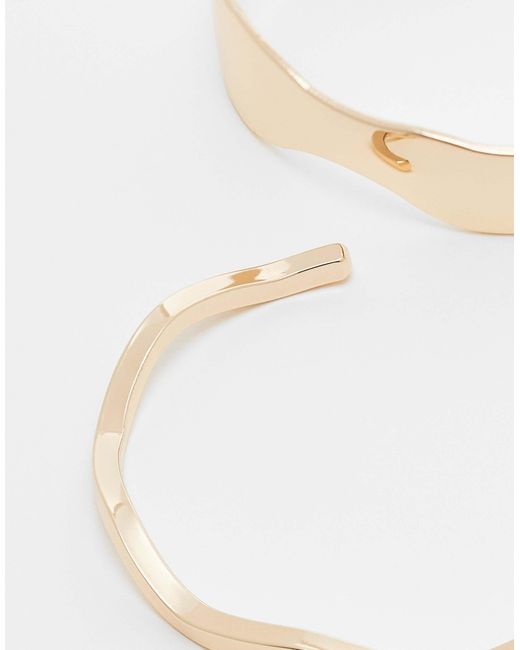 ASOS Natural – 2er-pack schlichte e armreifen