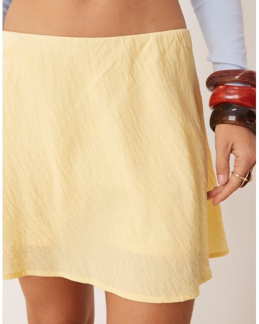 Abercrombie & Fitch White Flippy Mini Skort