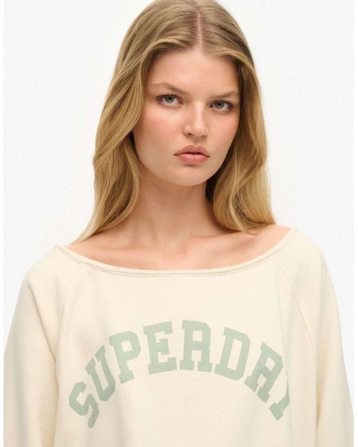 Athletic essentials - sweat ras Superdry en coloris Natural